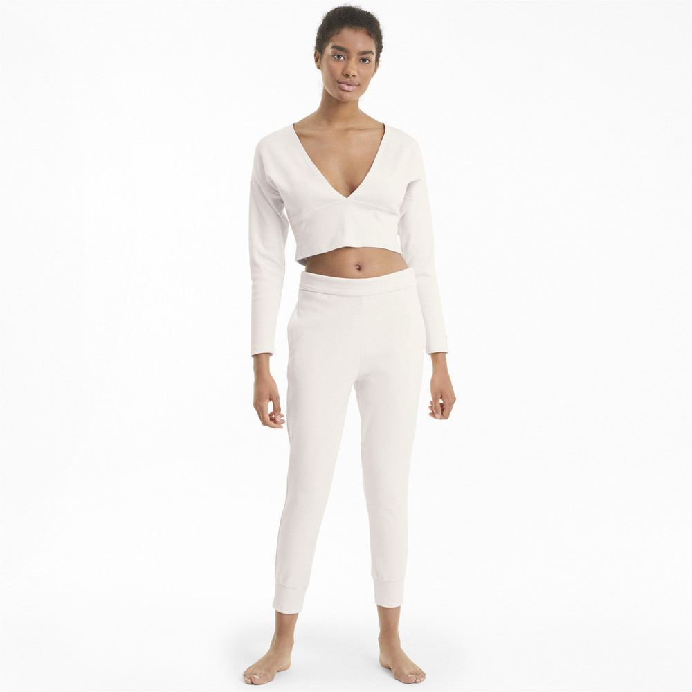 Топ с длинным рукавом Exhale Ribbed Knit V-Neck Long Sleeve Women's Training Top Puma - Puma Топ с длинным рукавом Exhale Ribbed Knit V-Neck Long Sleeve Women's Training Top Puma - Пол: Женский