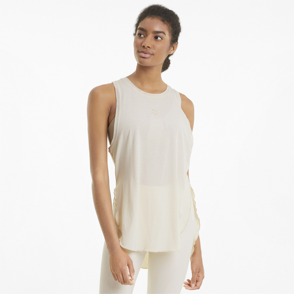 Майка Exhale Mesh Trim Women's Training Tank Top Puma - Puma Майка Exhale Mesh Trim Women's Training Tank Top Puma - Цвет: Белый