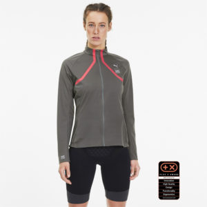 Олимпийка PUMA by X-BIONIC RainSphere Women's Running Jacket Puma - Puma Олимпийка PUMA by X-BIONIC RainSphere Women's Running Jacket Puma - Цвет: Серый