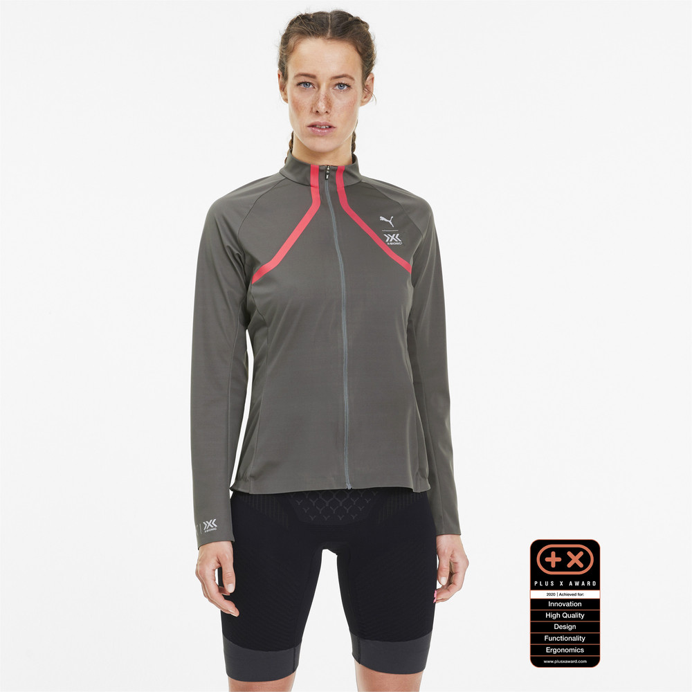 Олимпийка PUMA by X-BIONIC RainSphere Women's Running Jacket Puma - Puma Олимпийка PUMA by X-BIONIC RainSphere Women's Running Jacket Puma - Цвет: Серый