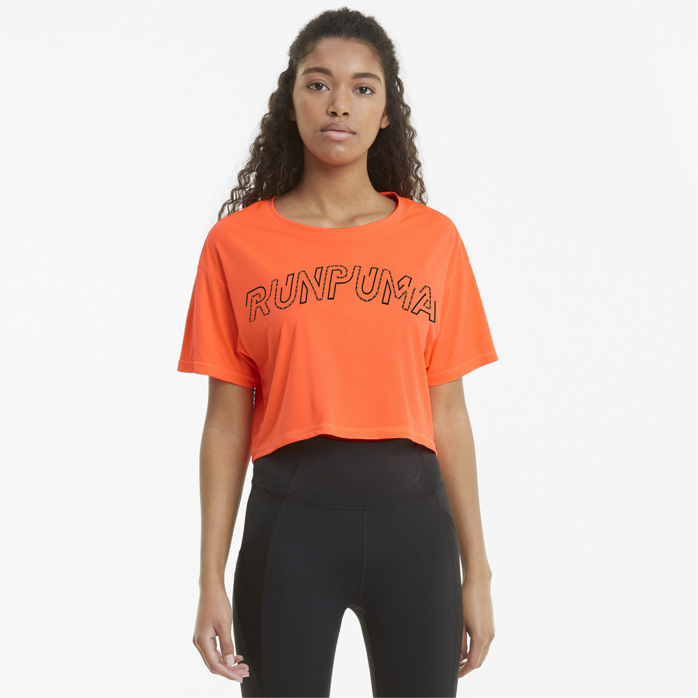 Футболка Logo Short Sleeve Women's Running Tee Puma - Puma Футболка Logo Short Sleeve Women's Running Tee Puma - Цвет: Оранжевый