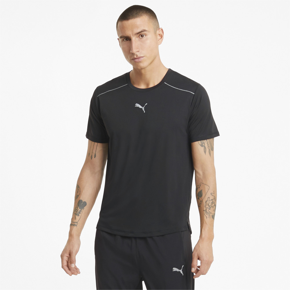 Футболка COOLadapt Short Sleeve Men's Running Tee Puma - Puma Футболка COOLadapt Short Sleeve Men's Running Tee Puma - Цвет: Черный
