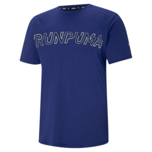 Футболка Logo Short Sleeve Men's Running Tee Puma - Puma Футболка Logo Short Sleeve Men's Running Tee Puma - Цвет: Синий