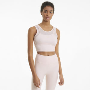 Топ Studio Layered Women's Training Crop Top Puma - Puma Топ Studio Layered Women's Training Crop Top Puma - Цвет: Зеленый