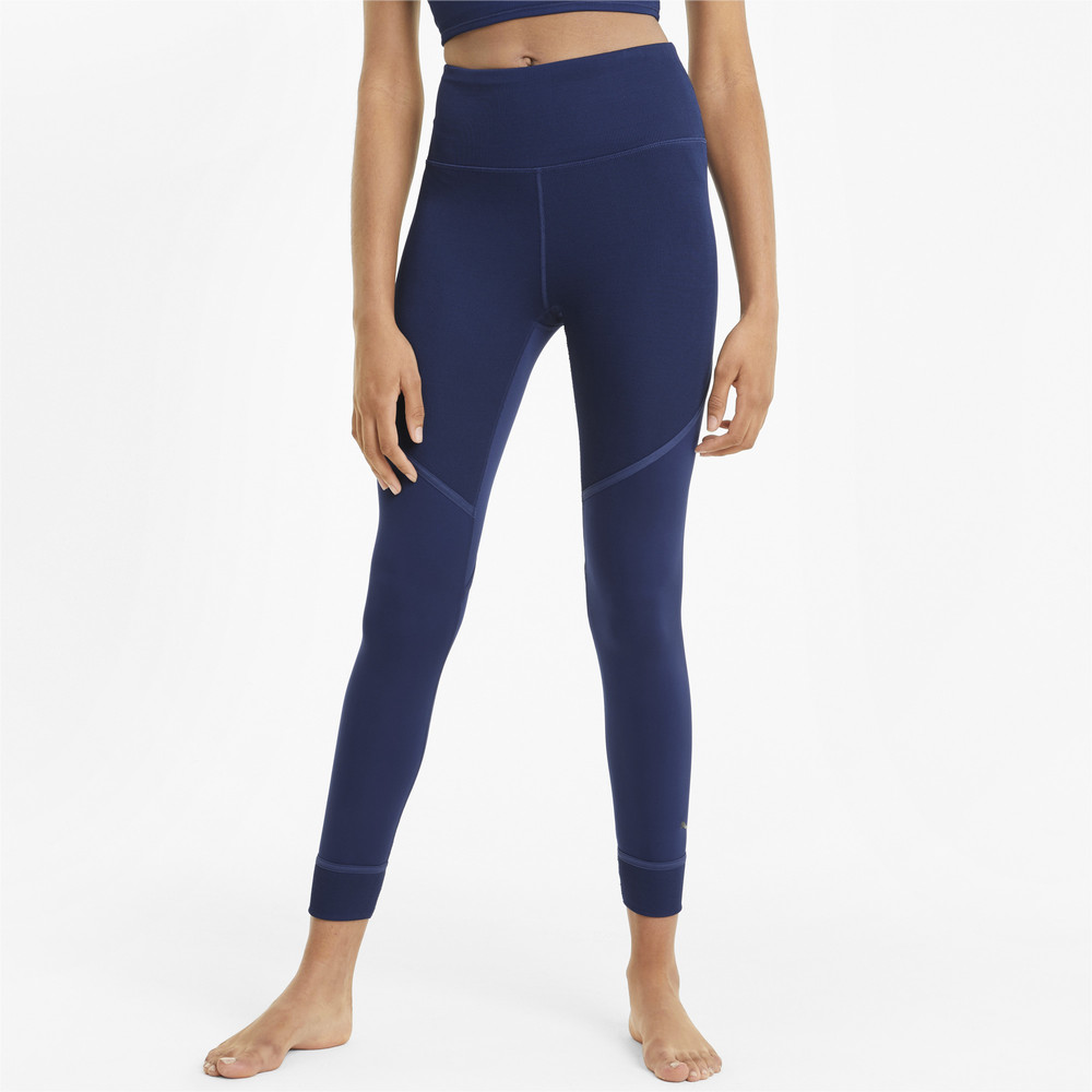 Леггинсы Studio Ribbed High Waist 7/8 Women's Training Leggings Puma - Puma Леггинсы Studio Ribbed High Waist 7/8 Women's Training Leggings Puma - Цвет: Синий