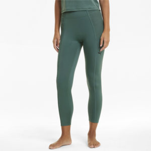 Леггинсы Studio Side Ribbed High Waist 7/8 Women's Training Leggings Puma - Puma Леггинсы Studio Side Ribbed High Waist 7/8 Women's Training Leggings Puma - Цвет: Зеленый