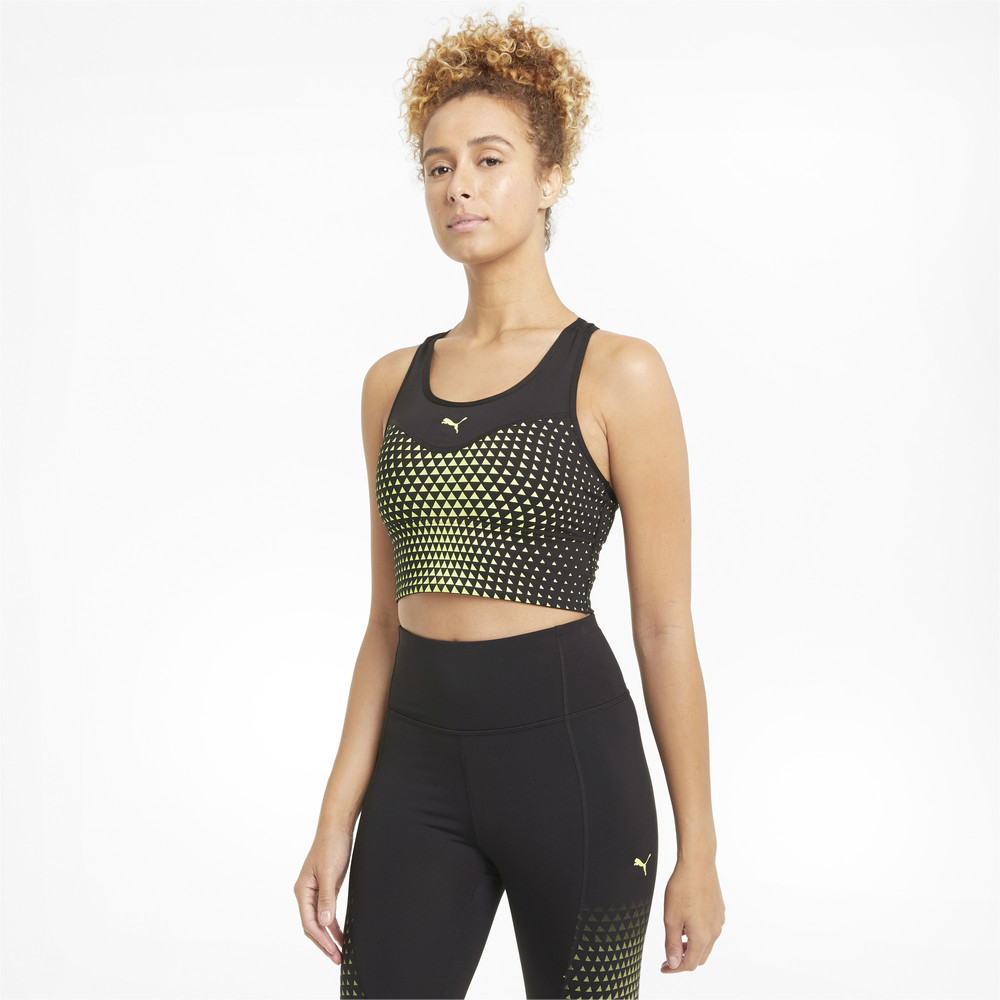 Бра Mid Graphic Long Line Women's Training Bra Puma - Puma Бра Mid Graphic Long Line Women's Training Bra Puma - Цвет: Черный