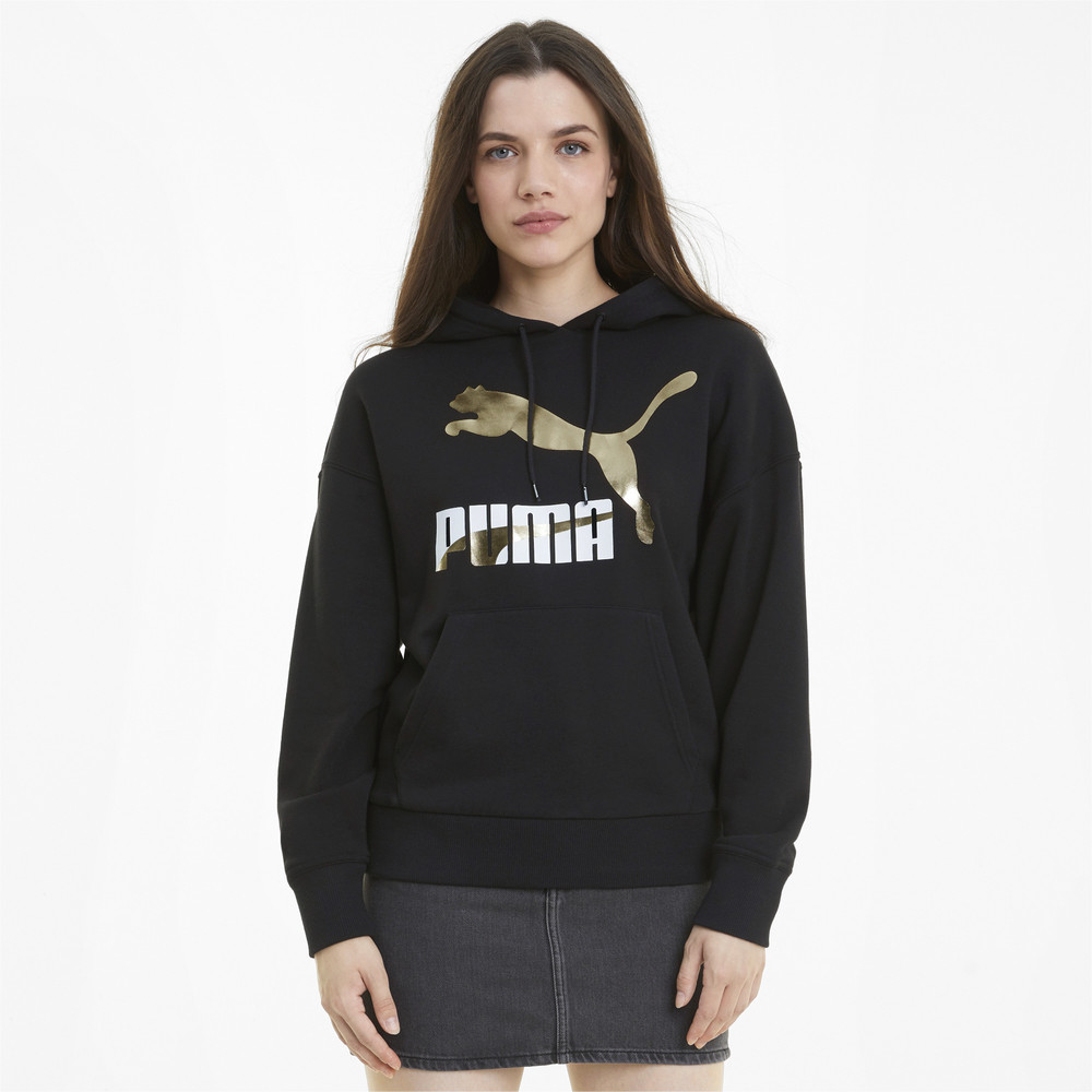 Толстовка Classics Logo Women's Hoodie Puma - Puma Толстовка Classics Logo Women's Hoodie Puma - Цвет: Фиолетовый