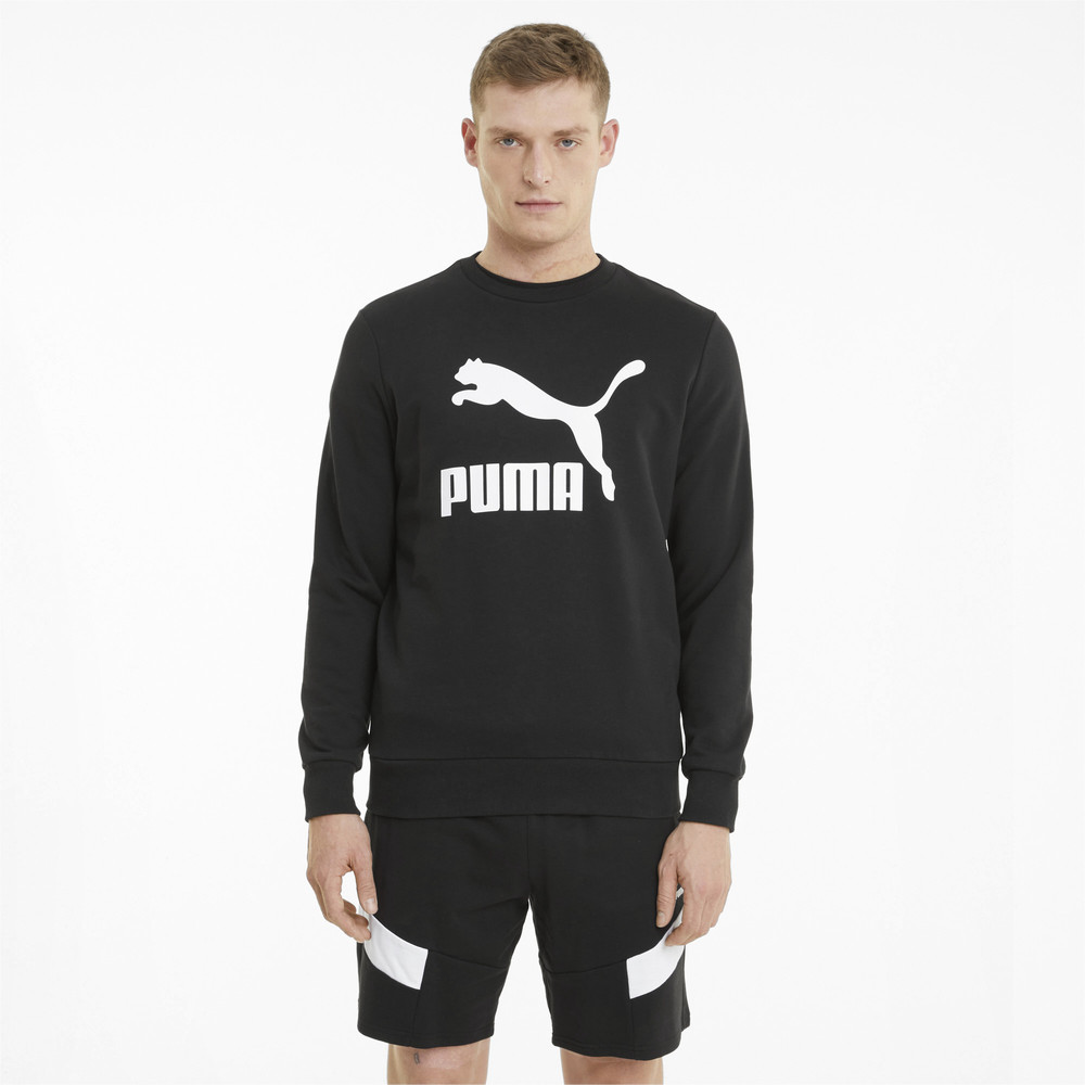 Толстовка Classics Logo Crew Neck Men's Sweatshirt Puma - Puma Толстовка Classics Logo Crew Neck Men's Sweatshirt Puma - Цвет: Черный