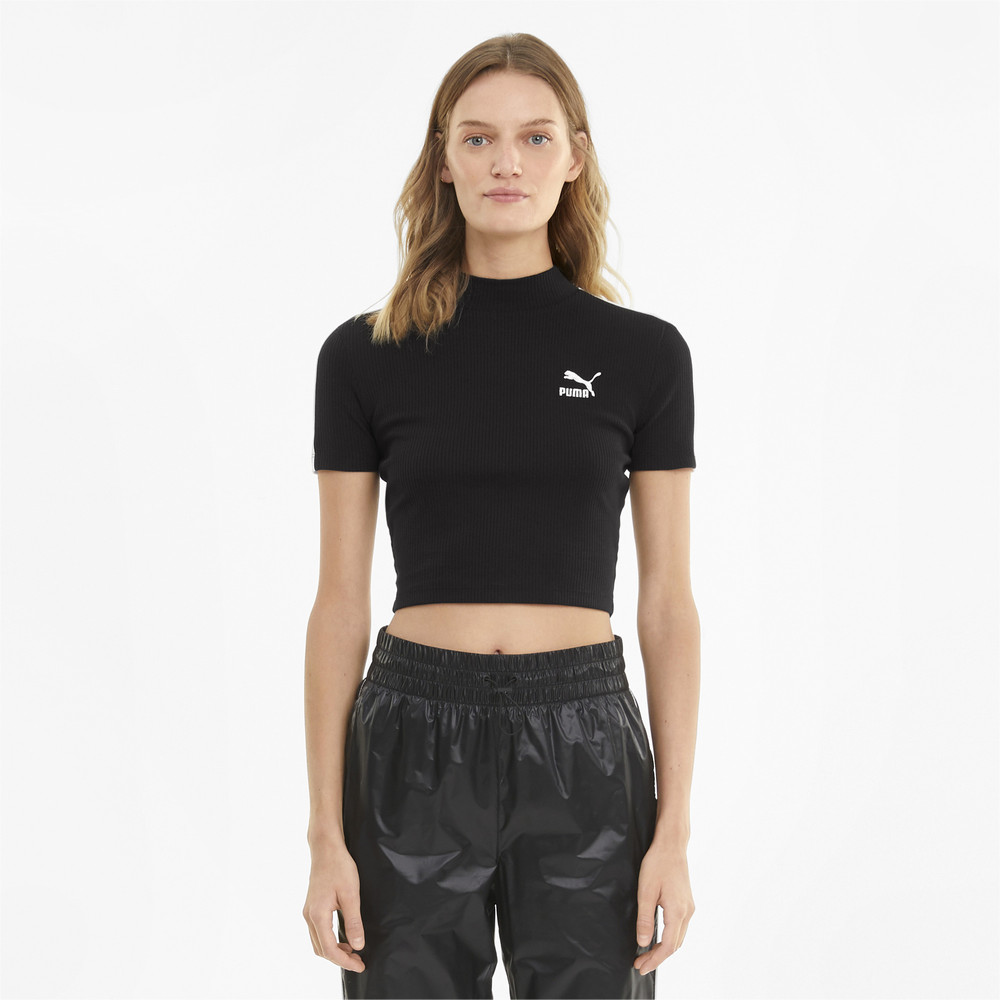 Топ Classics Mock Neck Women's Top Puma - Puma Топ Classics Mock Neck Women's Top Puma - Цвет: Черный