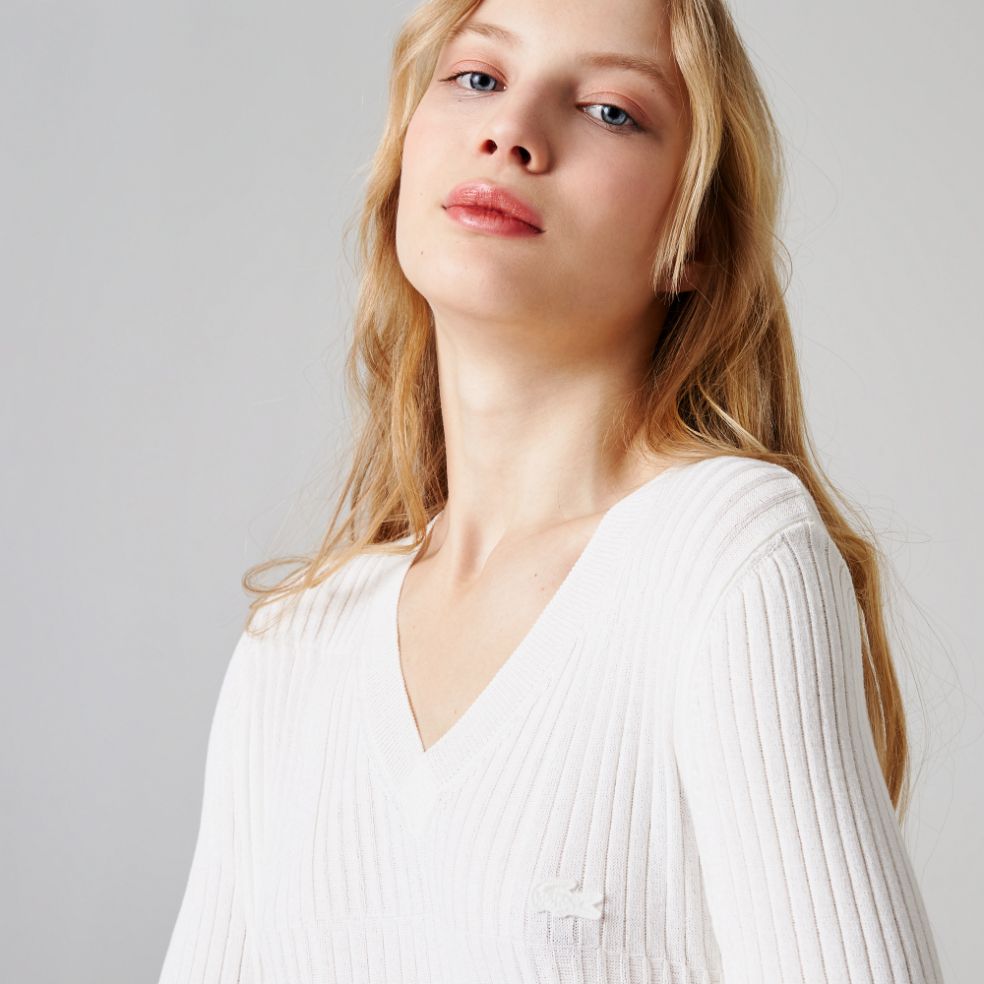 Свитер Lacoste , цвет серый, для женщин Свитер Lacoste , цвет серый, для женщин