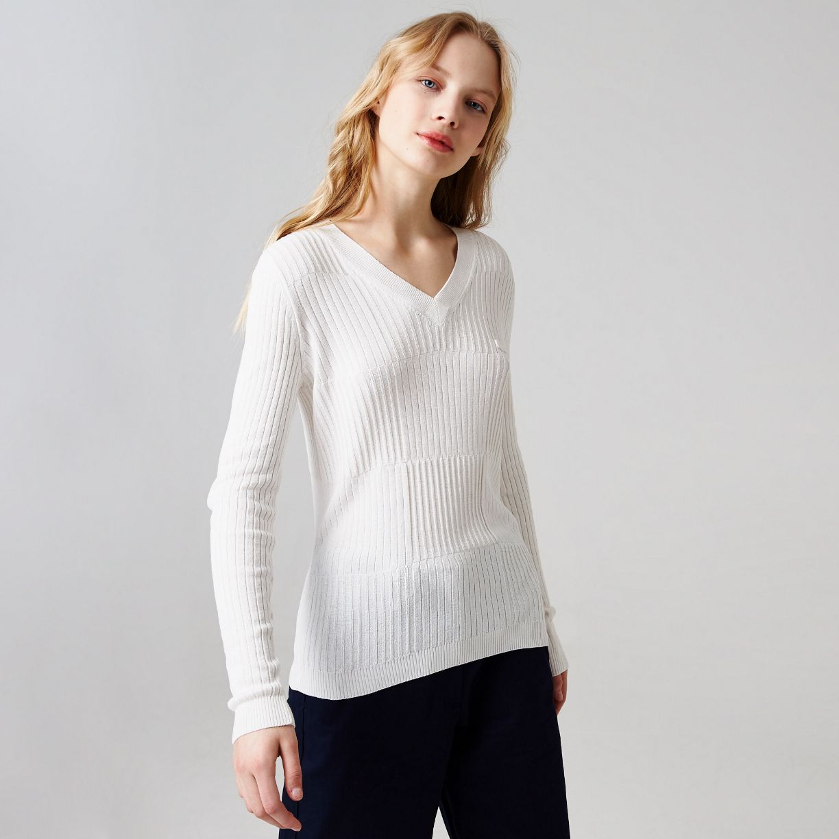 Свитер Lacoste , цвет серый, для женщин Свитер Lacoste , цвет серый, для женщин