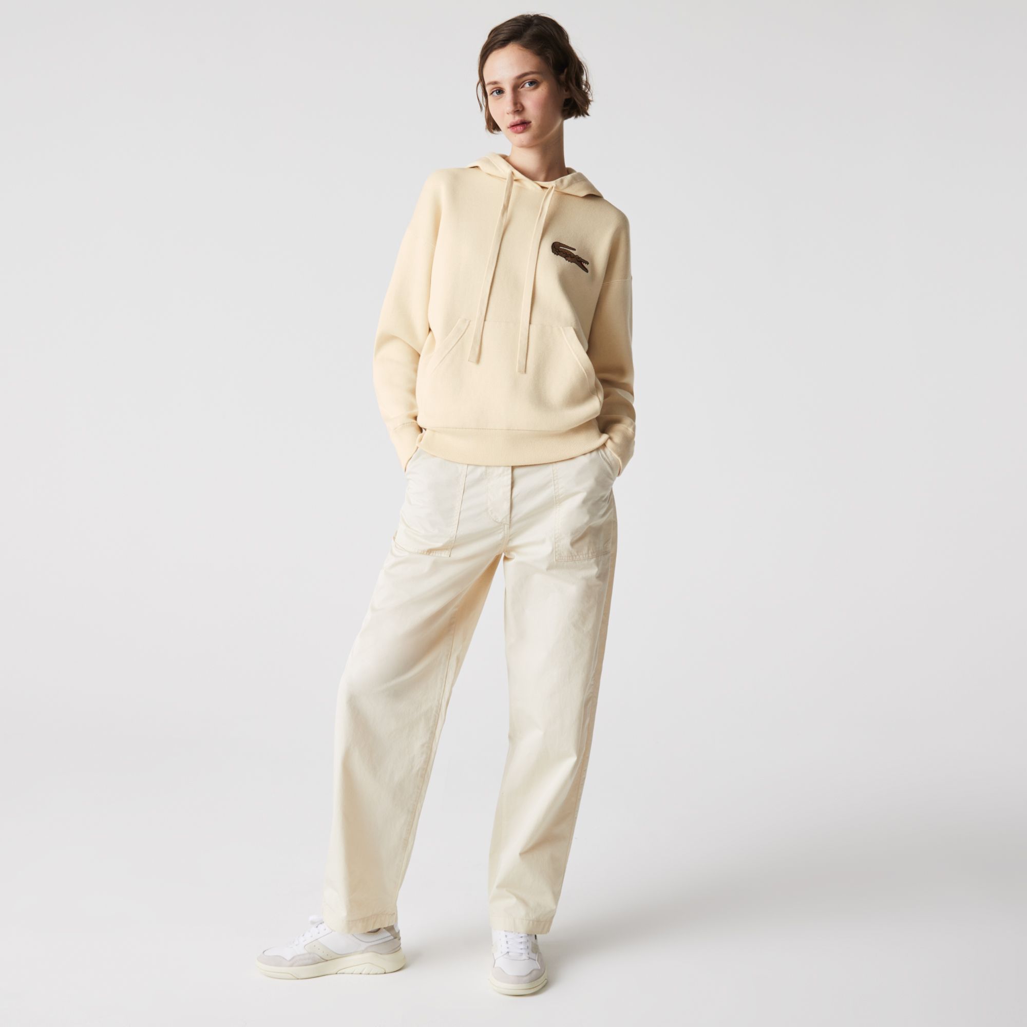 Свитер Lacoste , цвет черный, для женщин Свитер Lacoste , цвет черный, для женщин