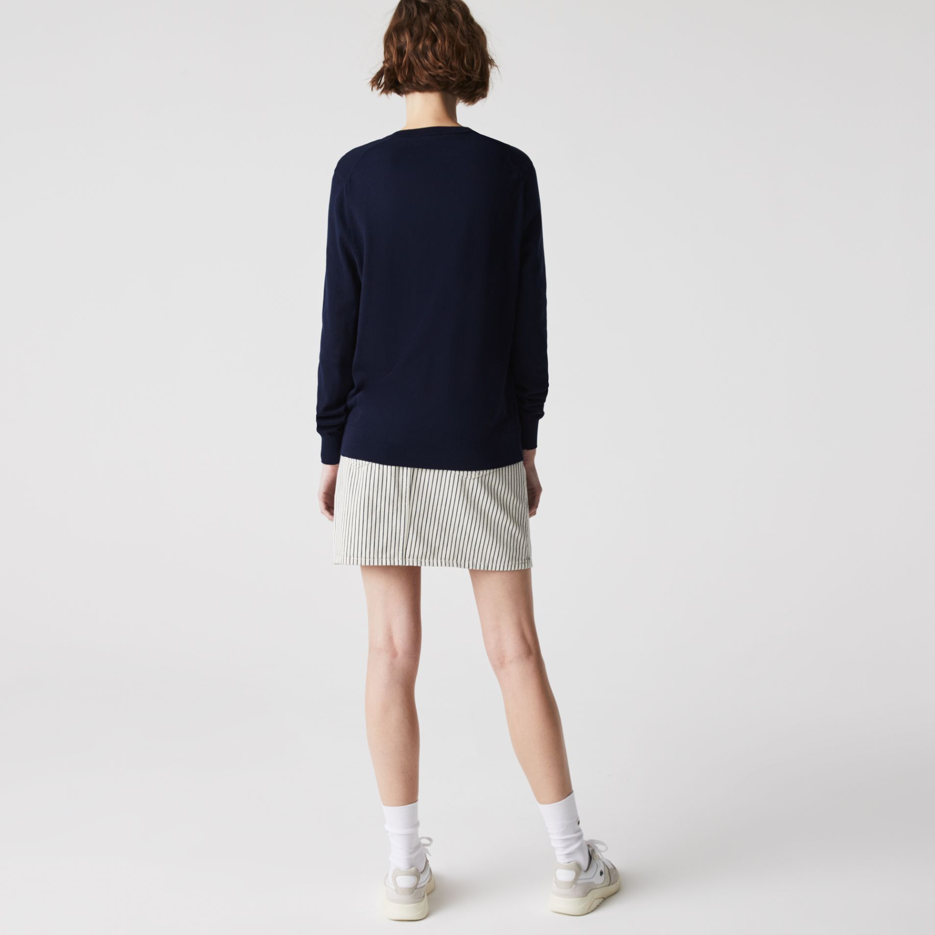 Свитер Lacoste , цвет синий, для женщин Свитер Lacoste , цвет синий, для женщин