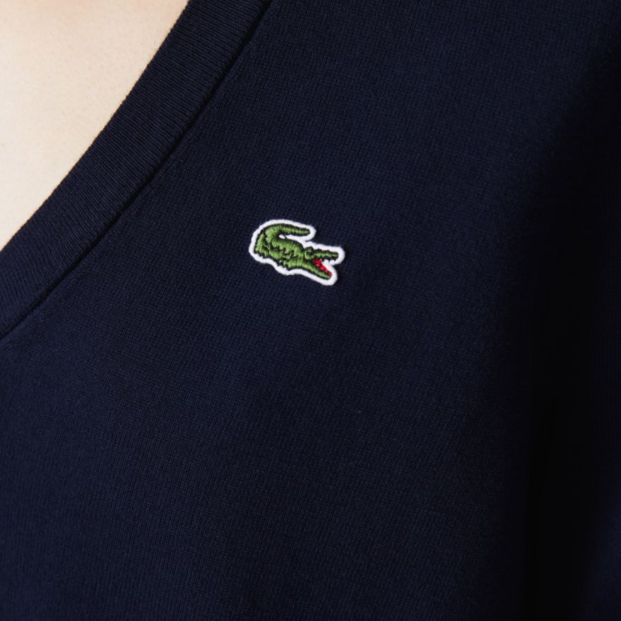 Свитер Lacoste , цвет синий, для женщин Свитер Lacoste , цвет синий, для женщин