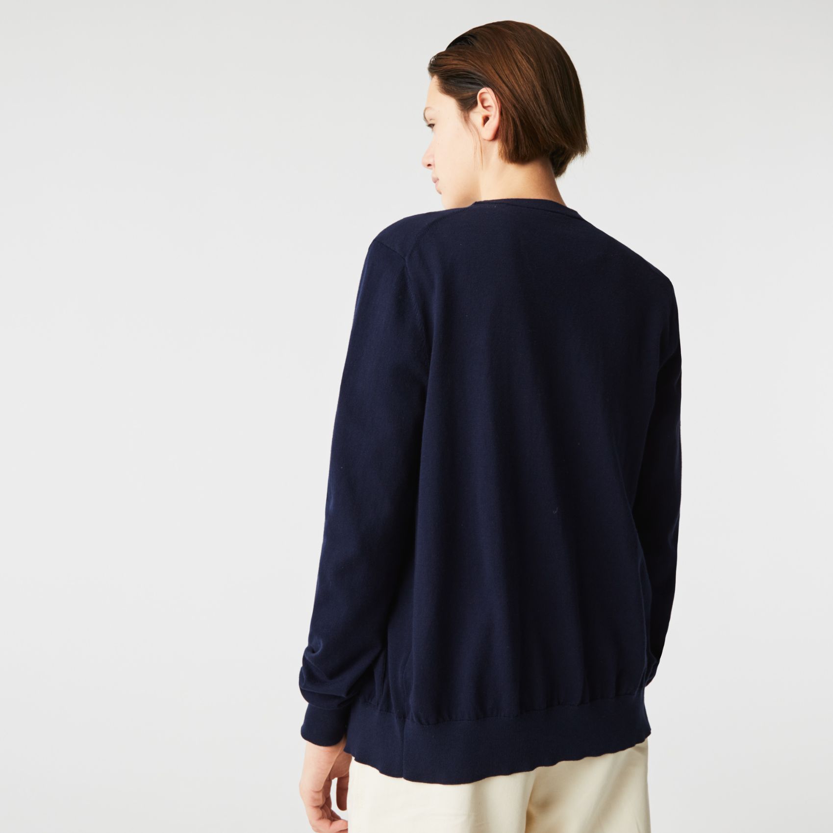 Свитер Lacoste , цвет синий, для женщин Свитер Lacoste , цвет синий, для женщин