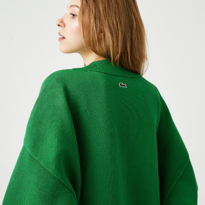 Свитер Lacoste , цвет зеленый, для женщин Свитер Lacoste , цвет зеленый, для женщин