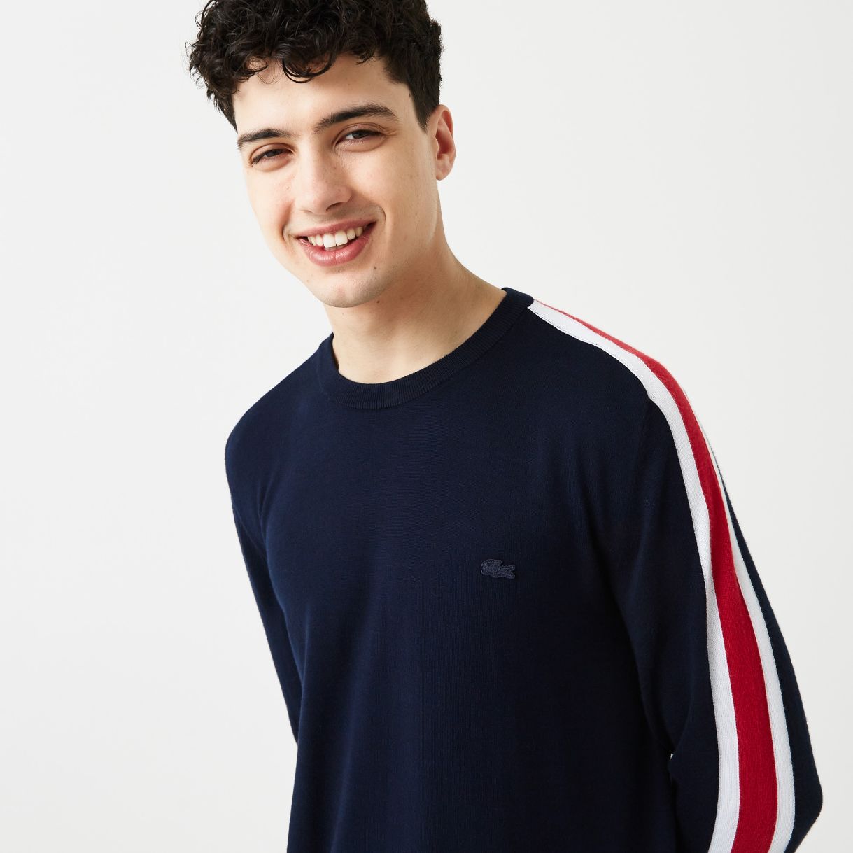 Свитер Lacoste , цвет синий, для мужчин Свитер Lacoste , цвет синий, для мужчин