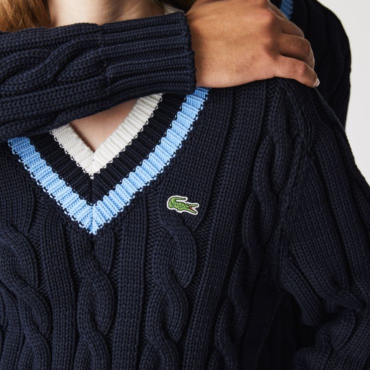 Свитер Lacoste , цвет синий, для мужчин Свитер Lacoste , цвет синий, для мужчин