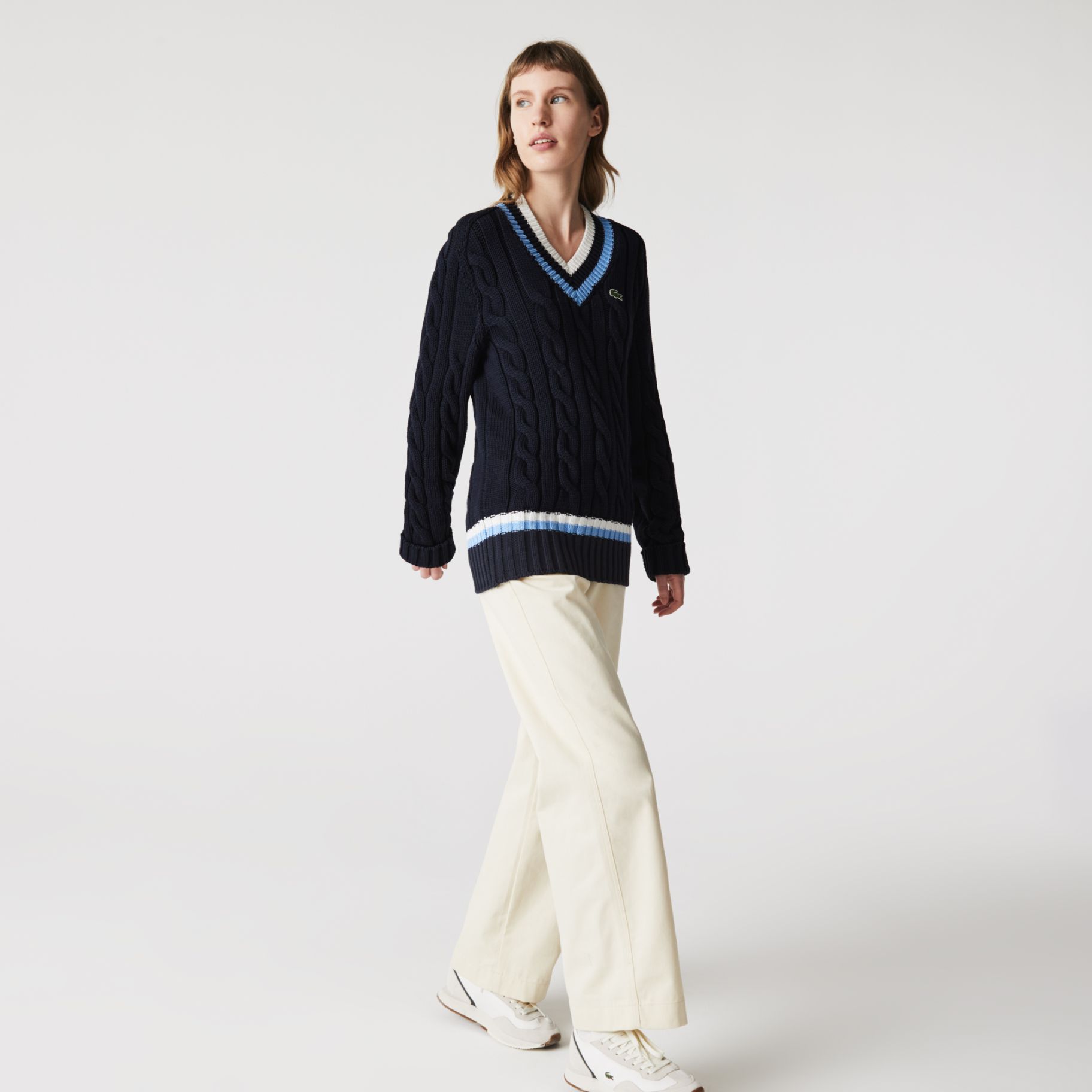 Свитер Lacoste , цвет синий, для мужчин Свитер Lacoste , цвет синий, для мужчин