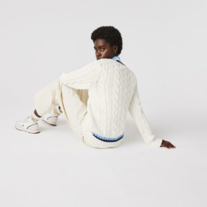 Свитер Lacoste , цвет белый, для мужчин