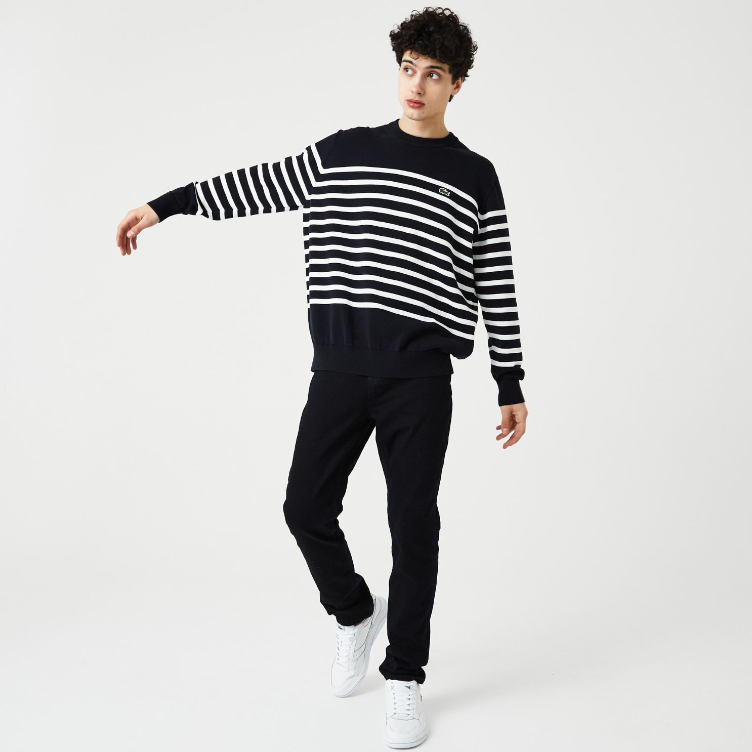 Свитер Lacoste , цвет разноцветный, для мужчин Свитер Lacoste , цвет разноцветный, для мужчин
