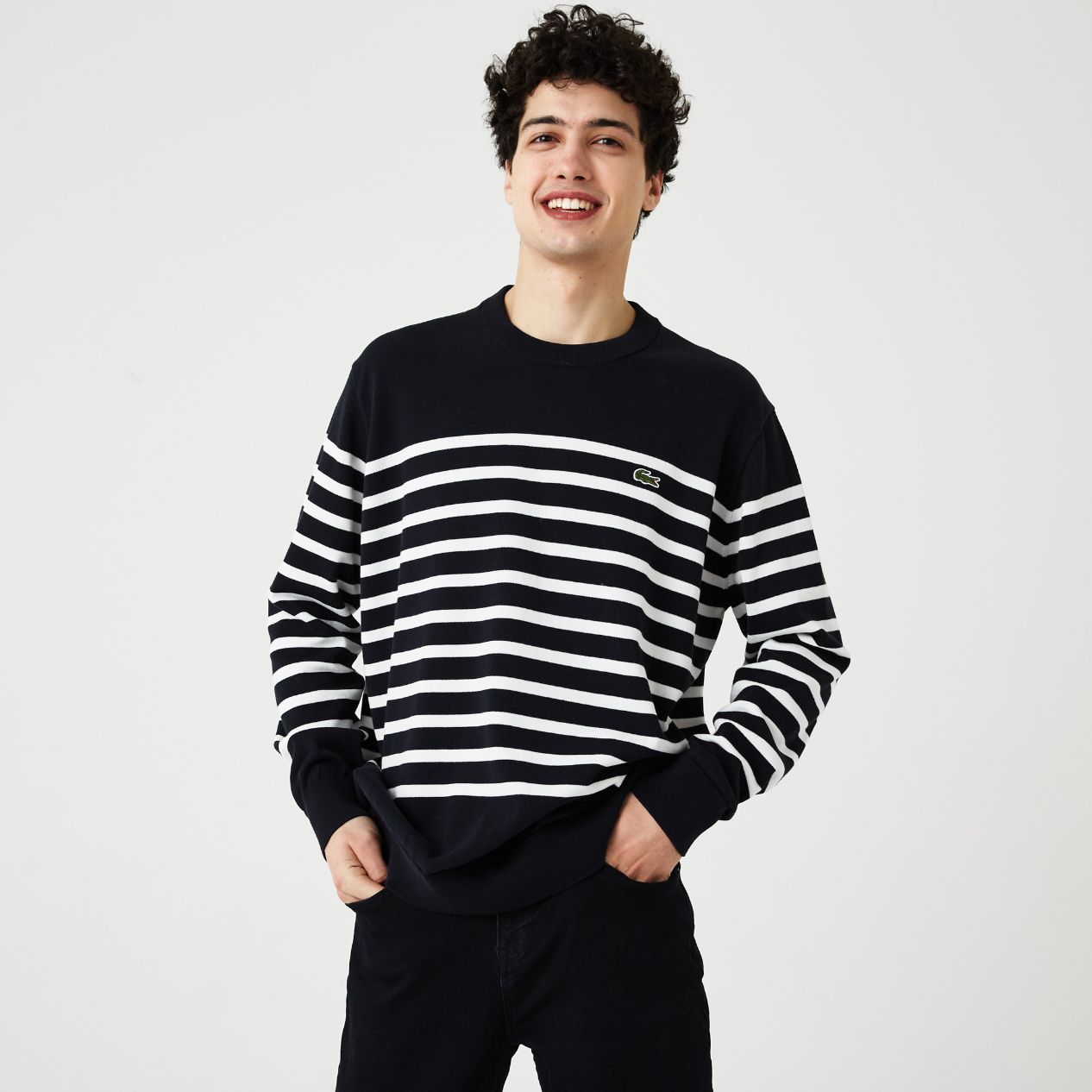 Свитер Lacoste , цвет разноцветный, для мужчин Свитер Lacoste , цвет разноцветный, для мужчин