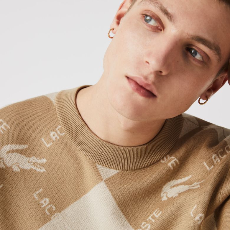 Свитер Lacoste , цвет разноцветный, для мужчин Свитер Lacoste , цвет разноцветный, для мужчин
