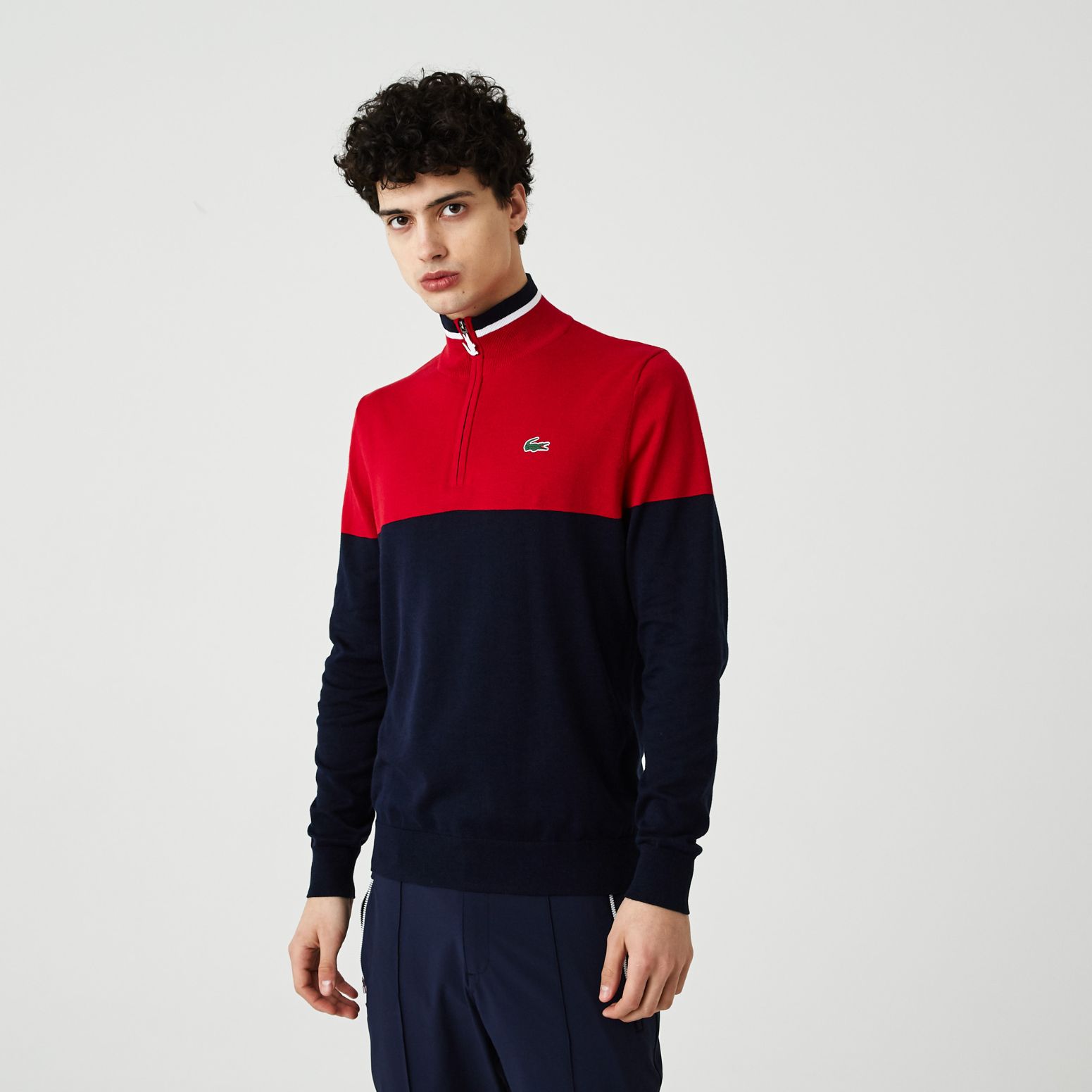Свитер Lacoste , цвет разноцветный, для мужчин Свитер Lacoste , цвет разноцветный, для мужчин