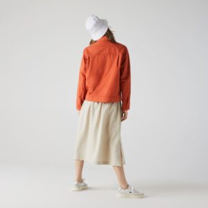 Куртка Lacoste , цвет оранжевый, для женщин