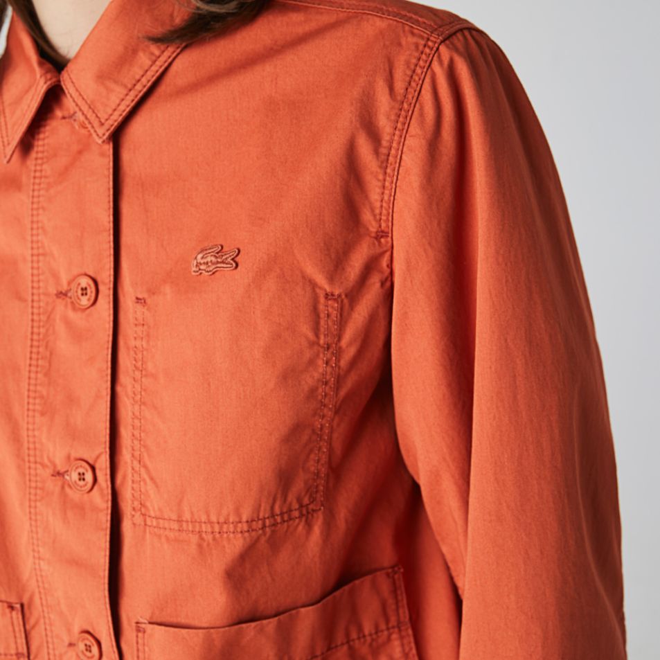 Куртка Lacoste , цвет оранжевый, для женщин Куртка Lacoste , цвет оранжевый, для женщин
