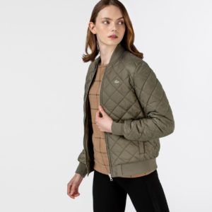 Куртка Lacoste , цвет зеленый, для женщин Куртка Lacoste , цвет зеленый, для женщин