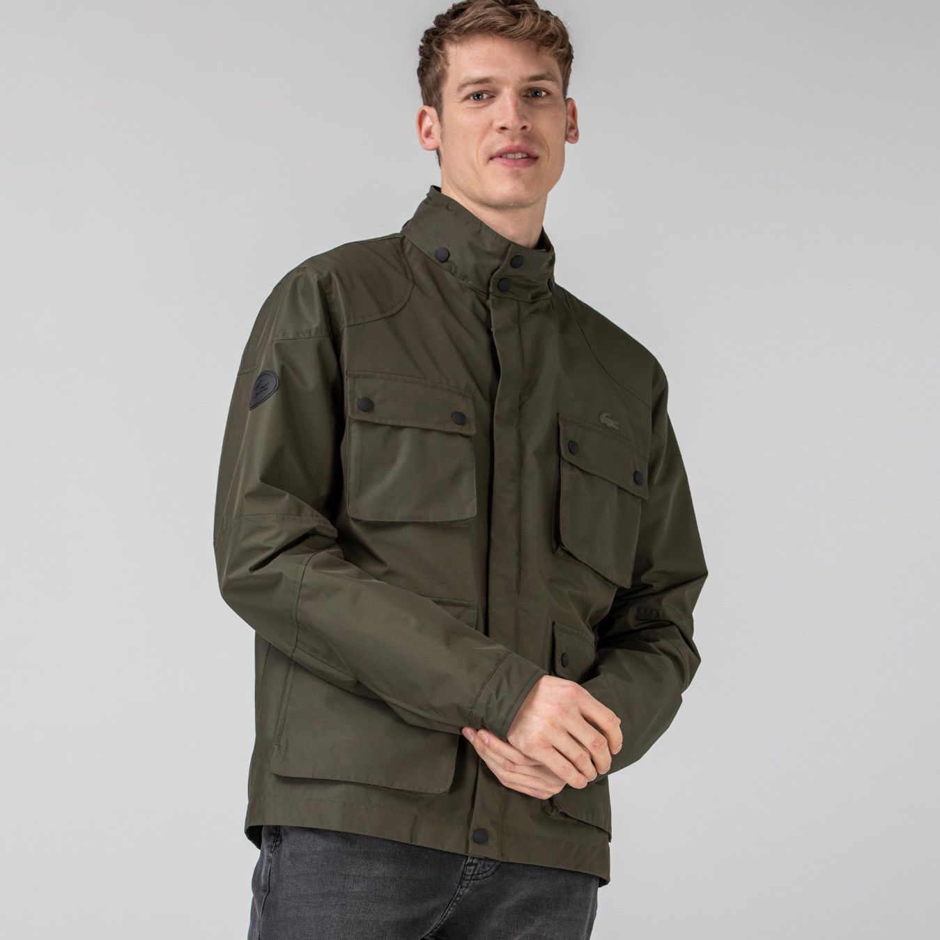 Куртка Lacoste , цвет черный, для мужчин Куртка Lacoste , цвет черный, для мужчин