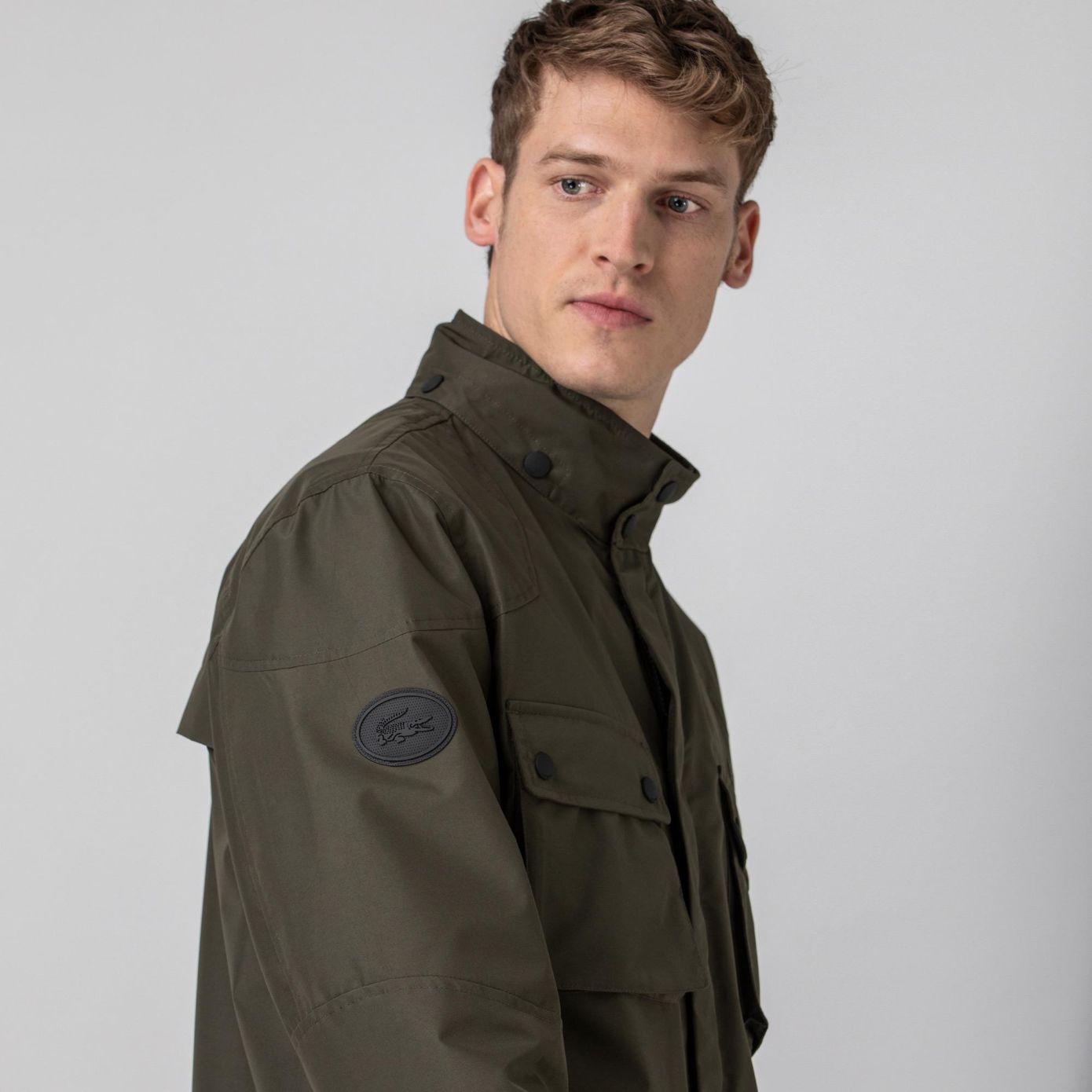Куртка Lacoste , цвет черный, для мужчин Куртка Lacoste , цвет черный, для мужчин