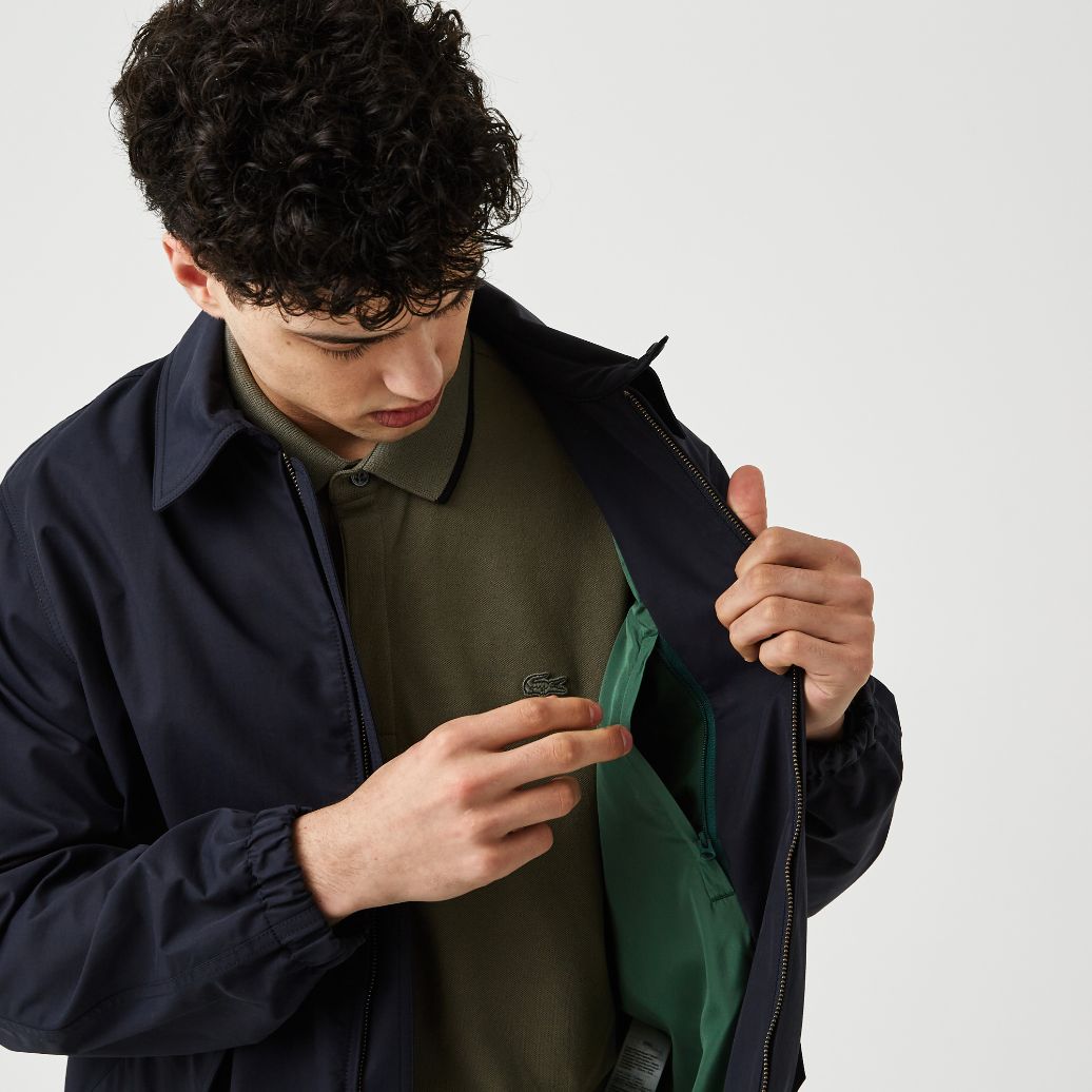 Куртка Classique Lacoste , цвет черный, для мужчин Куртка Classique Lacoste , цвет черный, для мужчин