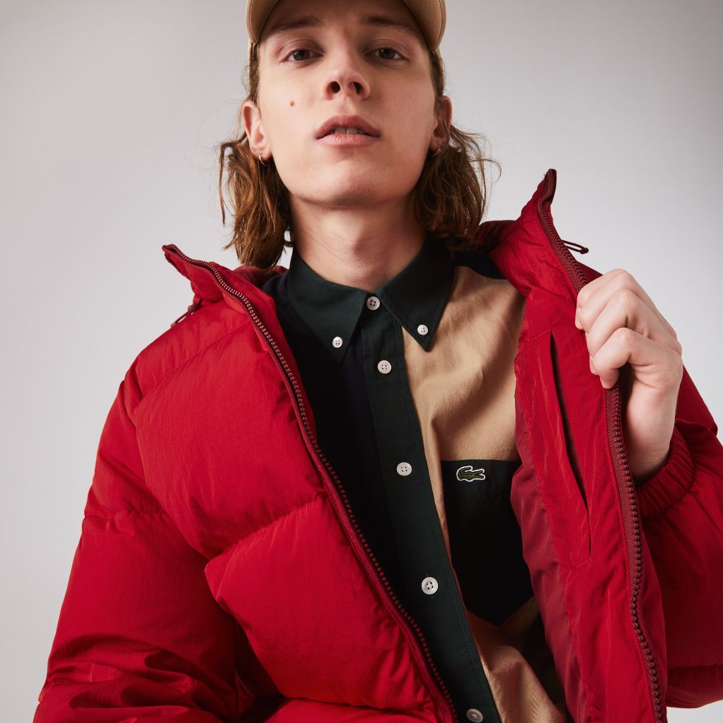 Куртка Lacoste , цвет красный, для мужчин Куртка Lacoste , цвет красный, для мужчин