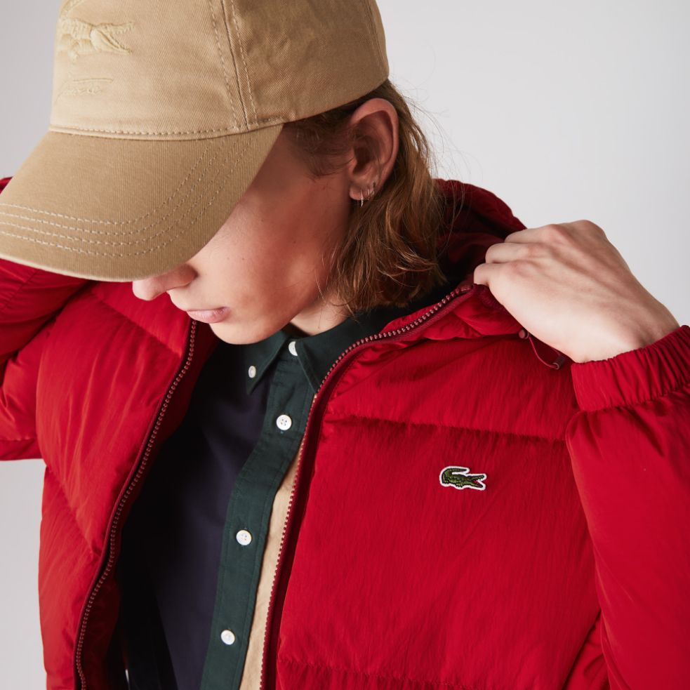 Куртка Lacoste , цвет красный, для мужчин Куртка Lacoste , цвет красный, для мужчин
