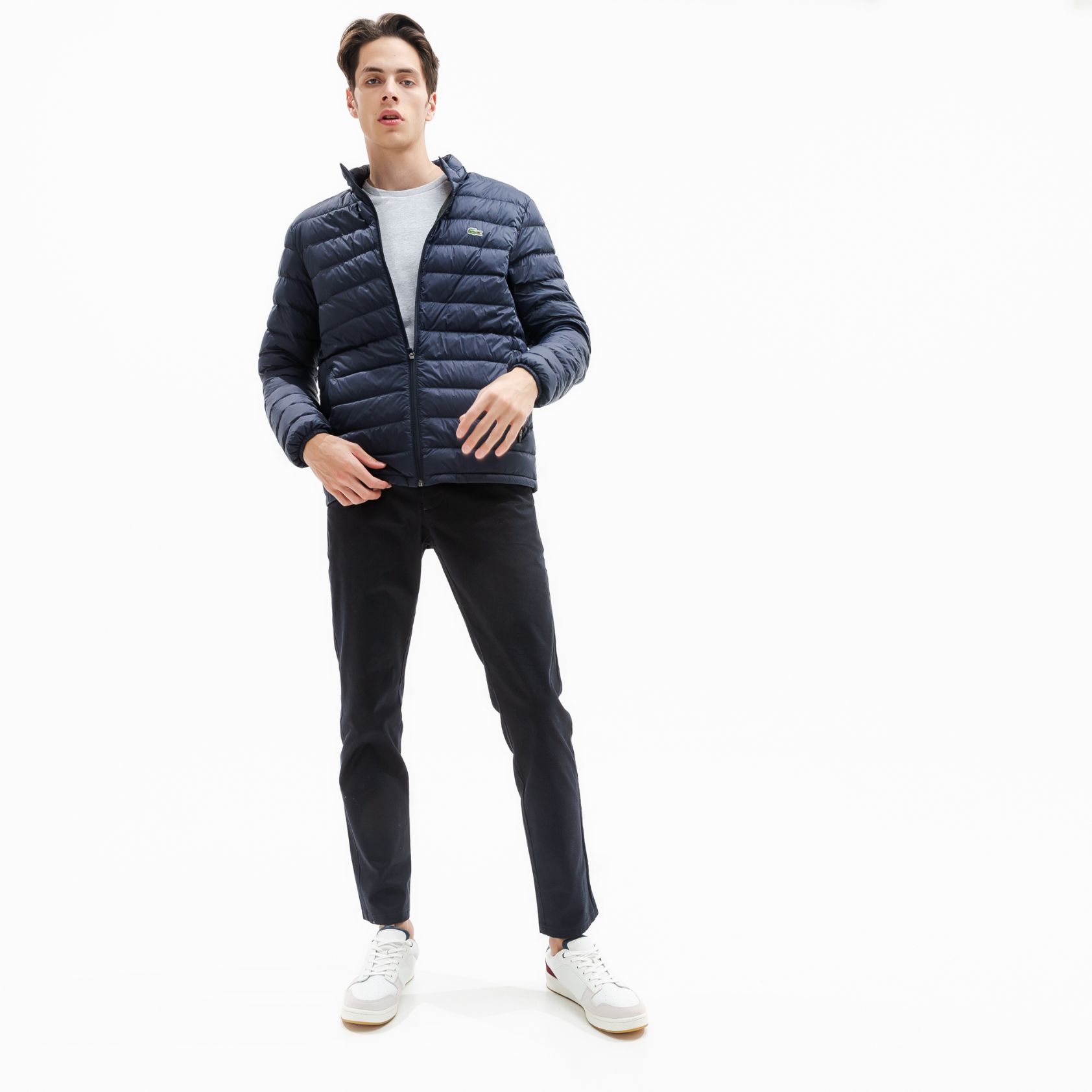 Куртка Lacoste, цвет синий , для мужчин Куртка Lacoste, цвет синий , для мужчин