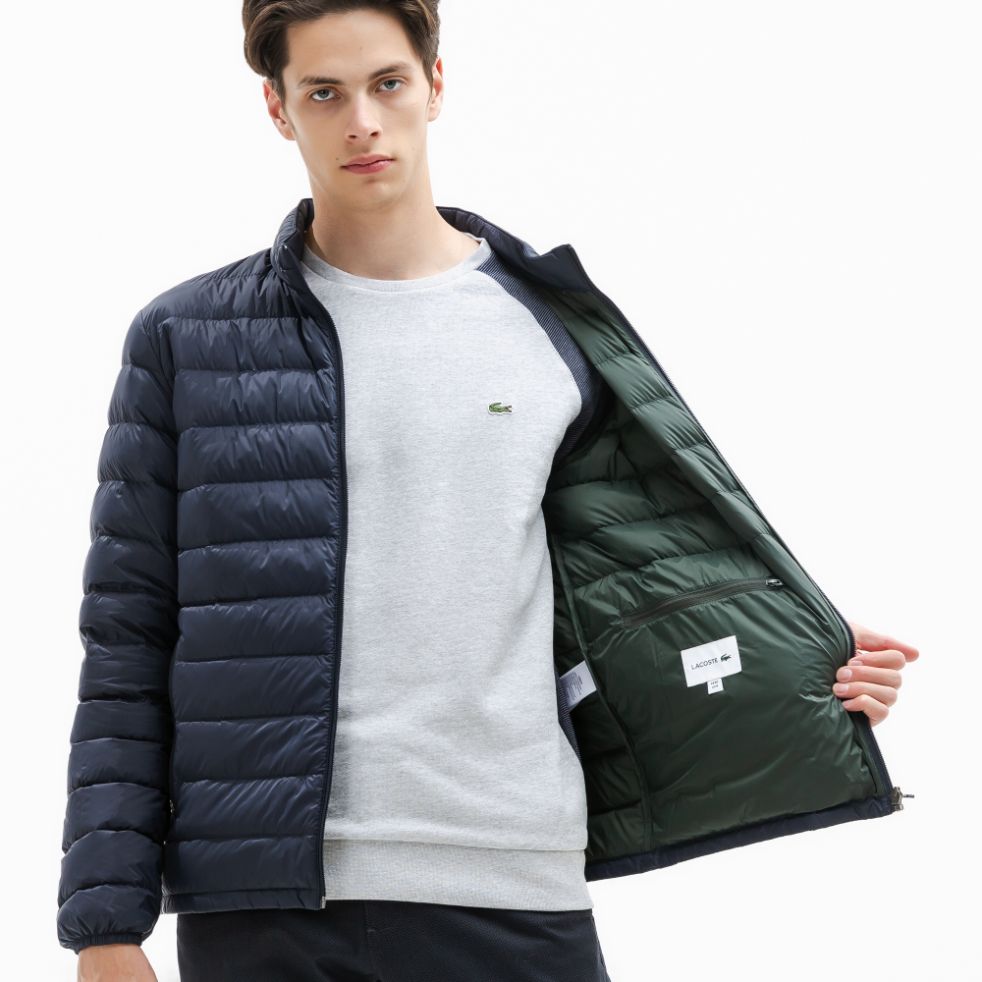 Куртка Lacoste, цвет синий , для мужчин Куртка Lacoste, цвет синий , для мужчин