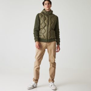 Куртка Lacoste , цвет зеленый, для мужчин Куртка Lacoste , цвет зеленый, для мужчин