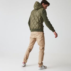 Куртка Lacoste , цвет зеленый, для мужчин