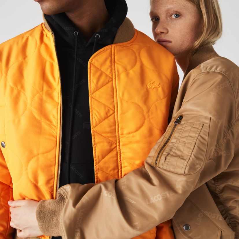 Куртка Lacoste , цвет бежевый, для мужчин Куртка Lacoste , цвет бежевый, для мужчин
