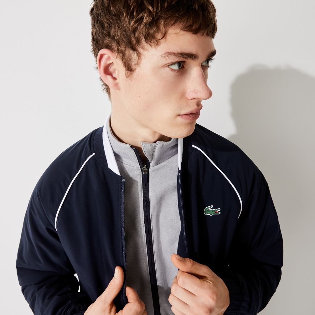 Куртка Lacoste , цвет синий, для мужчин Куртка Lacoste , цвет синий, для мужчин