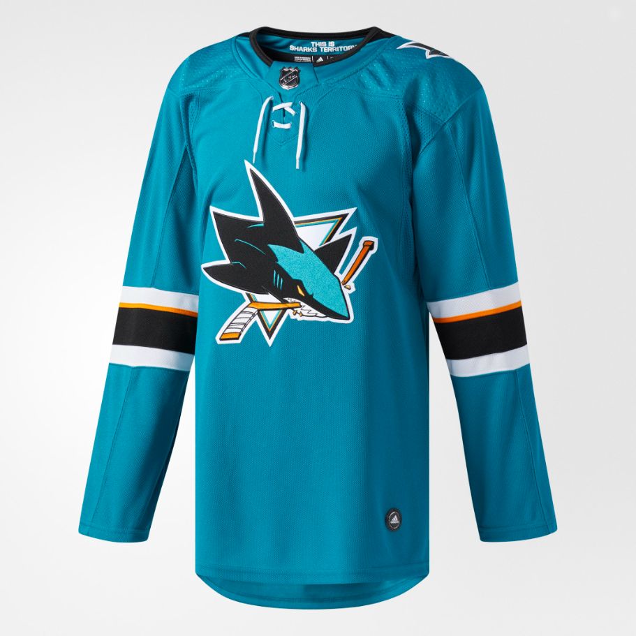 Оригинальная домашняя джерси San Jose Sharks adidas Performance adidas Оригинальная домашняя джерси San Jose Sharks adidas Performance adidas