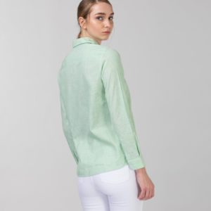 Рубашка Lacoste , цвет зеленый, для женщин