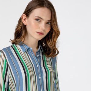 Рубашка Lacoste , цвет голубой, для женщин