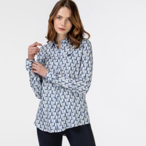 Рубашка Lacoste , цвет голубой, для женщин
