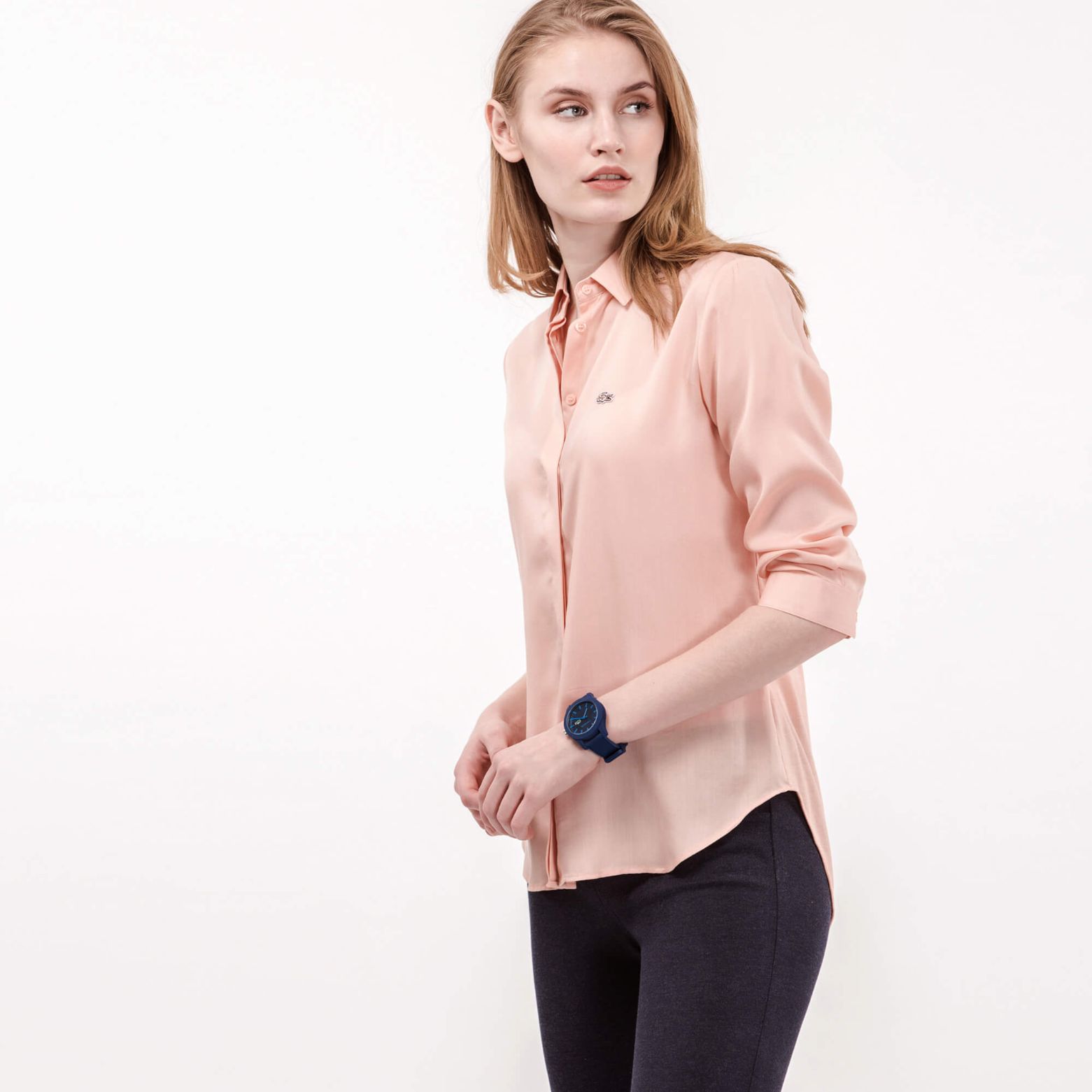 Рубашка Lacoste , для женщин Рубашка Lacoste , для женщин