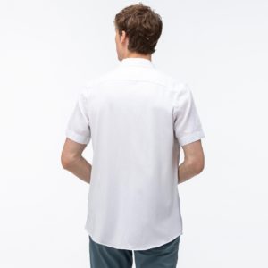 Рубашка Lacoste , цвет белый, для мужчин