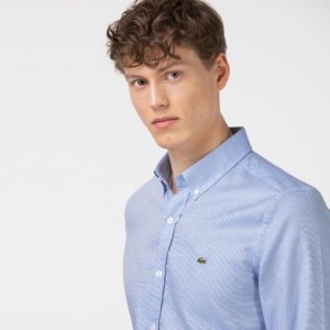 Рубашка Lacoste , цвет серый, для мужчин